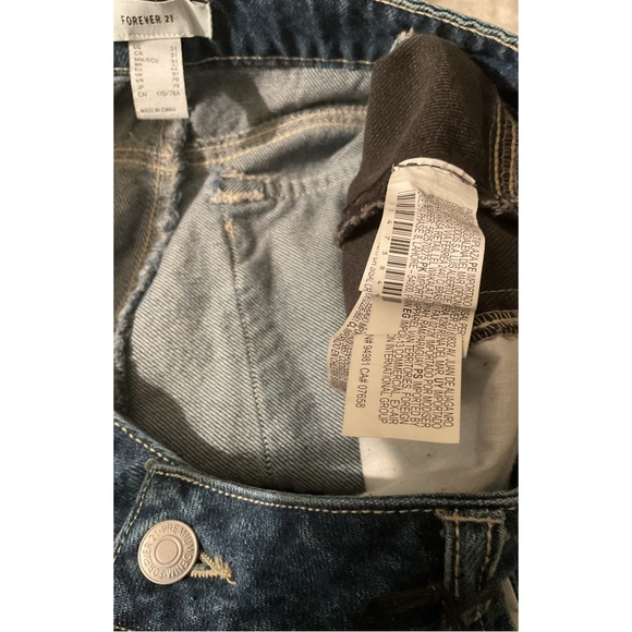 F21 ~Contrast-Panel High-Rise Dad Jeans (NWT) - Picture 6 of 9